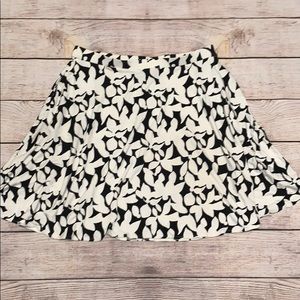 Cynthia Rowley Black and White Print Skirt